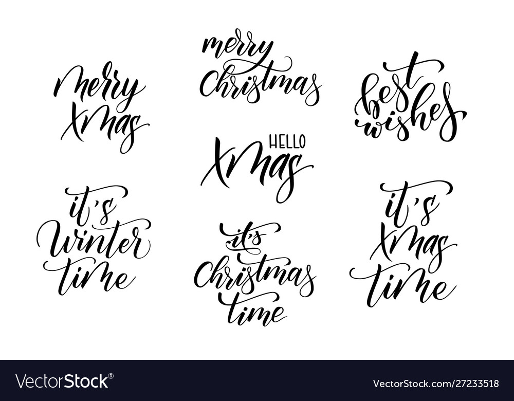 brush-calligraphy-for-christmas-cards-royalty-free-vector