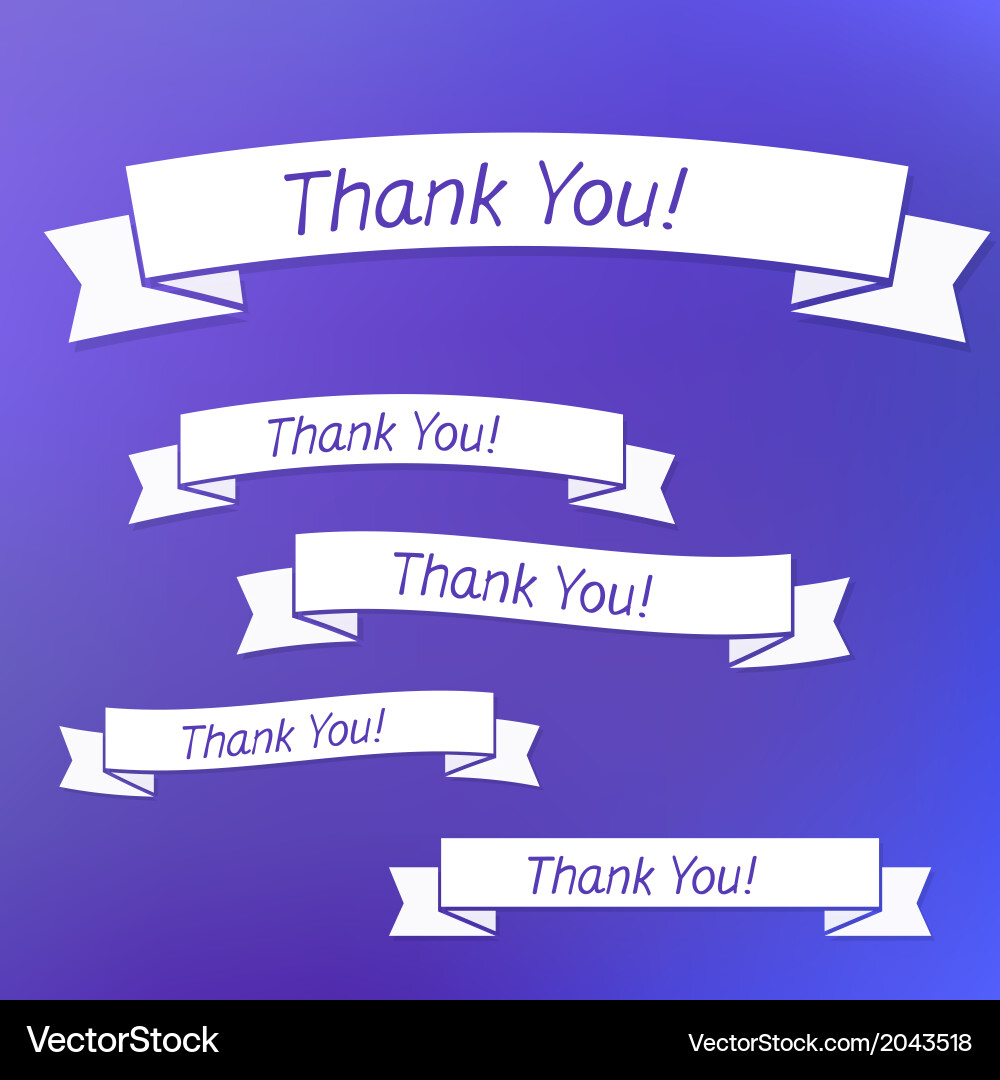 Flat ribbons Royalty Free Vector Image - VectorStock