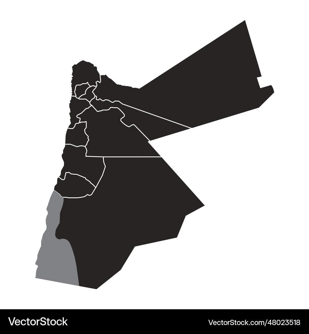 Jordan map icon Royalty Free Vector Image - VectorStock