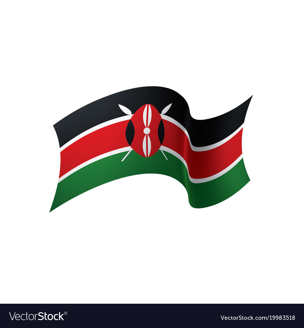 Kenya flag Royalty Free Vector Image - VectorStock