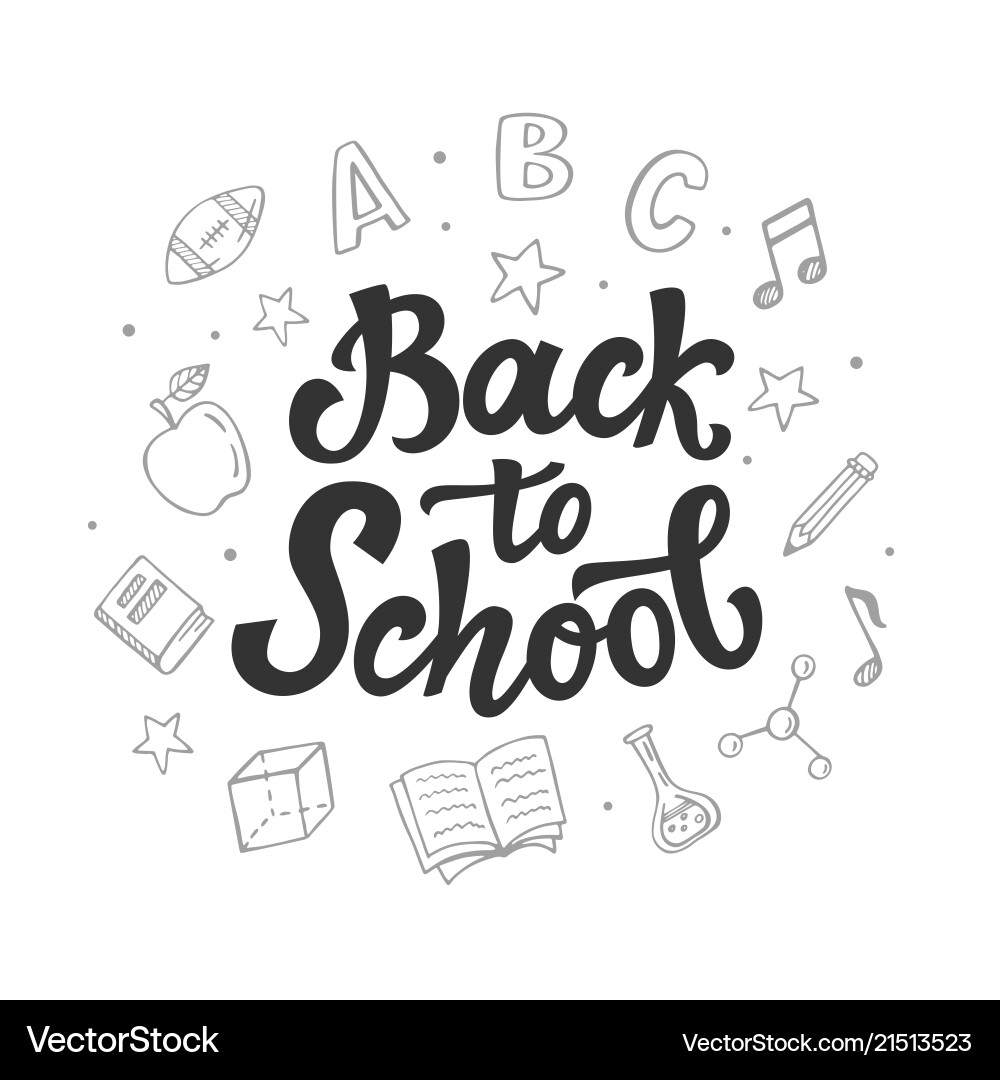 Back To School Banner Template Royalty Free Vector Image