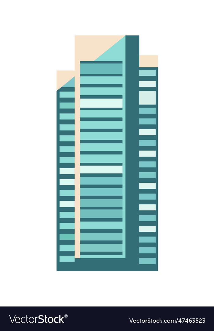 Modern city building Royalty Free Vector Image