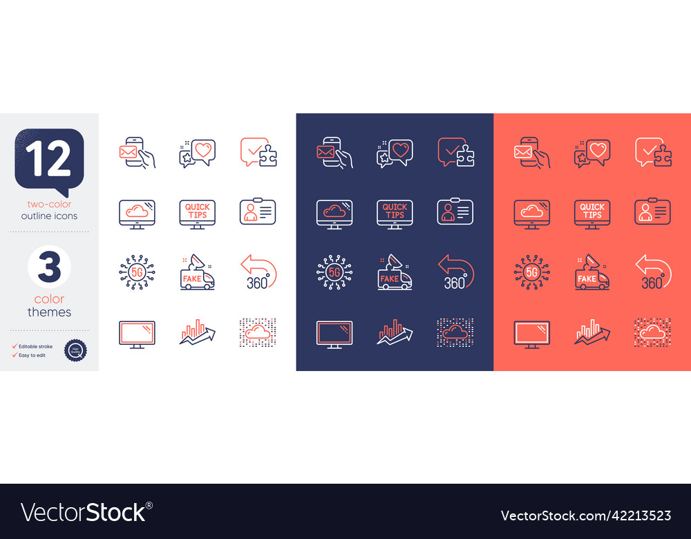 Set of id card cloud storage and system Royalty Free Vector