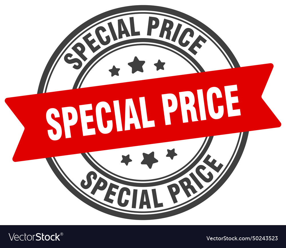 Special price stamp label Royalty Free Vector Image