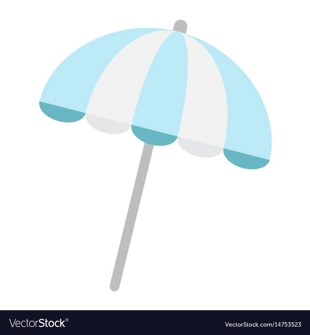 Sun umbrella flat icon travel tourism parasol Vector Image