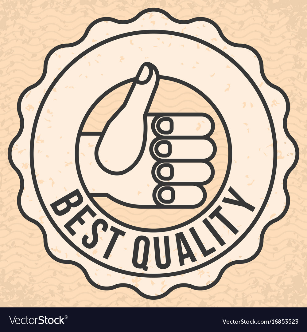 Thumbs up hand sign Royalty Free Vector Image - VectorStock