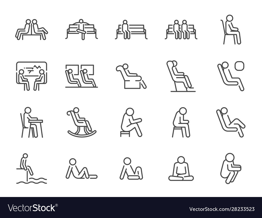 Wait icon set vector image Wait icon set
