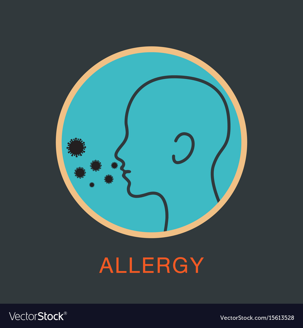 Allergy logo icon Royalty Free Vector Image - VectorStock