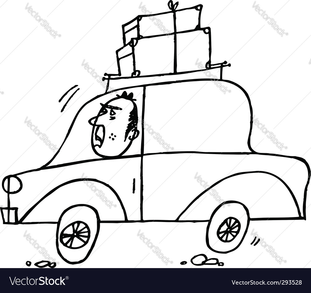 Car driver Royalty Free Vector Image - VectorStock