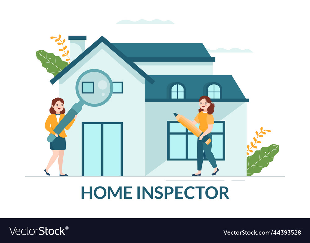 Home inspector checks the condition of house