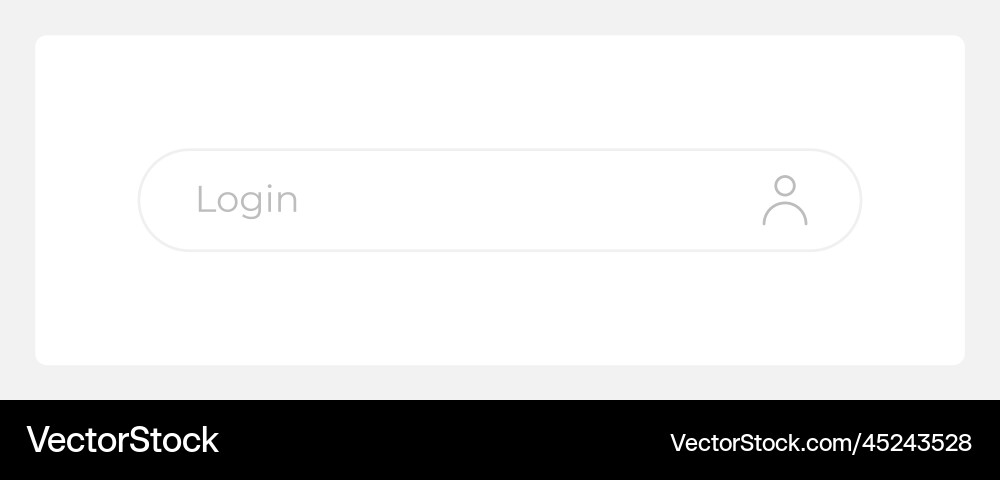 Login ui element template Royalty Free Vector Image
