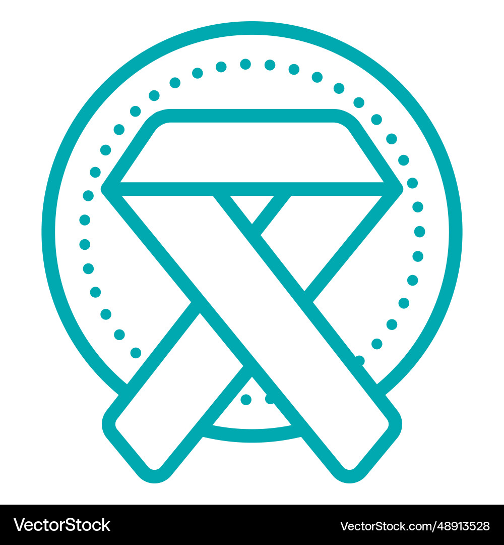 Medical ribbon icon Royalty Free Vector Image - VectorStock