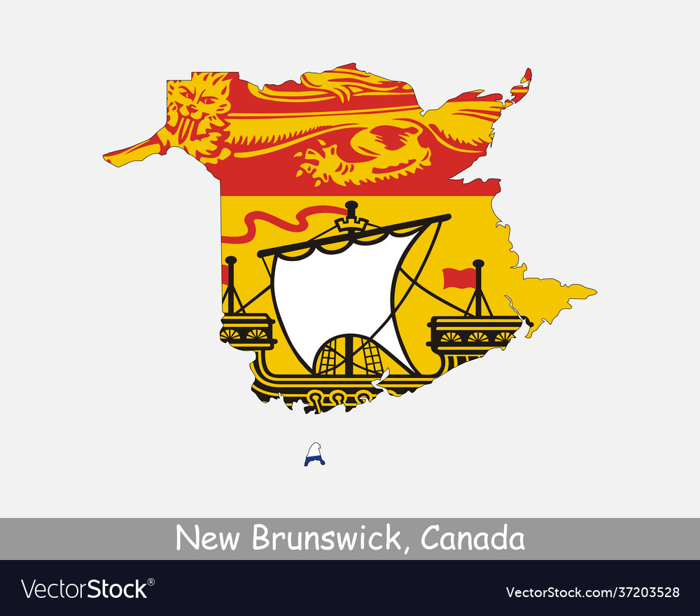 New brunswick map flag