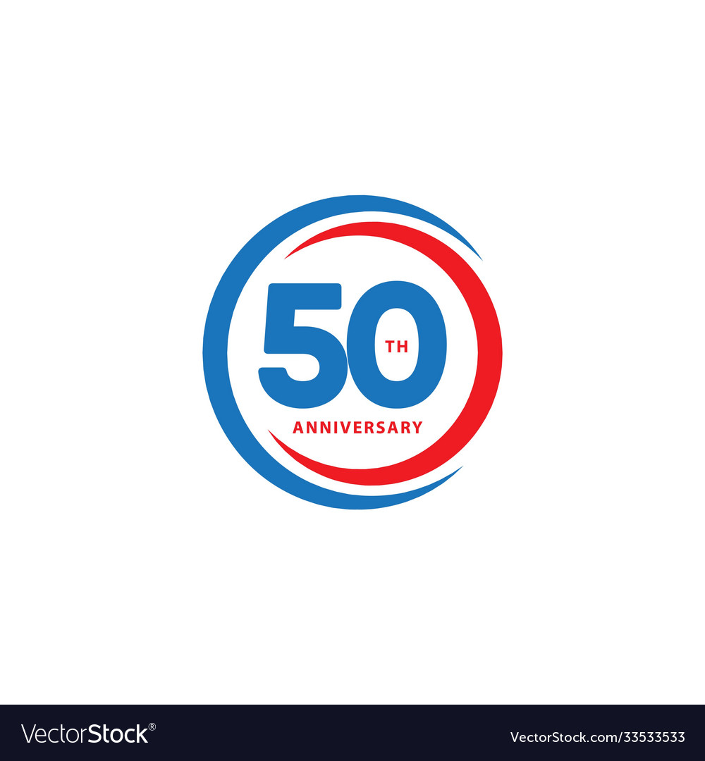 50 year anniversary template design