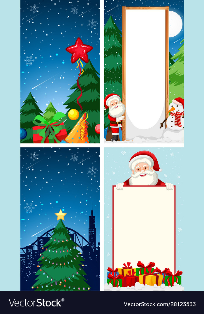 Background templates with christmas theme Vector Image