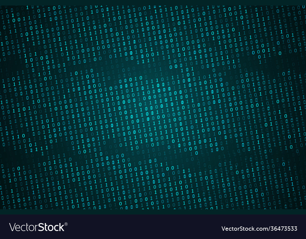 Binary computer code background Royalty Free Vector Image