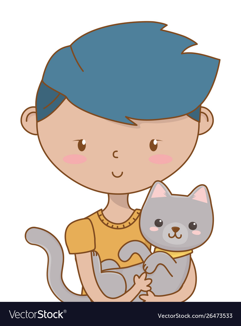 Top 82 Boy And Cat Cartoon Update