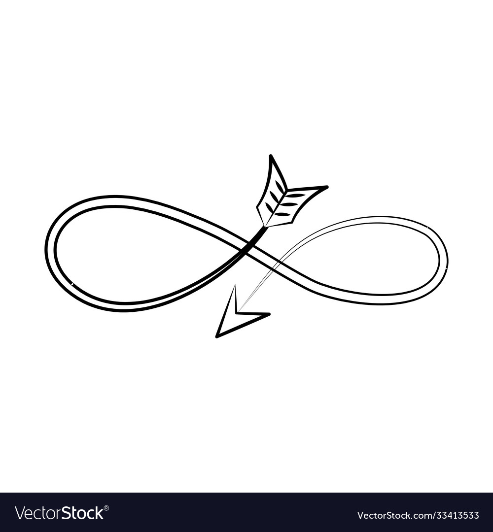 Infinity Arrow Pattern Vector Download