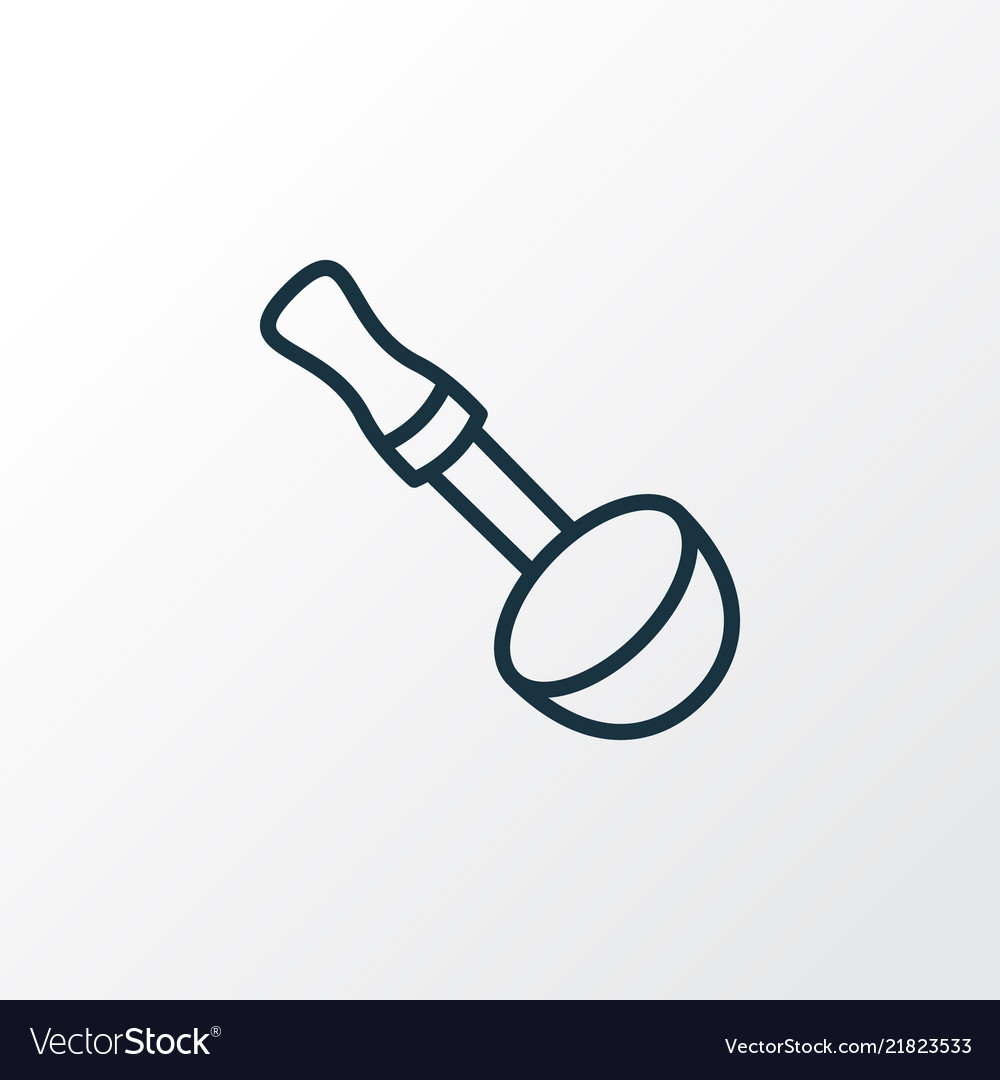 Soup ladle icon line symbol premium quality