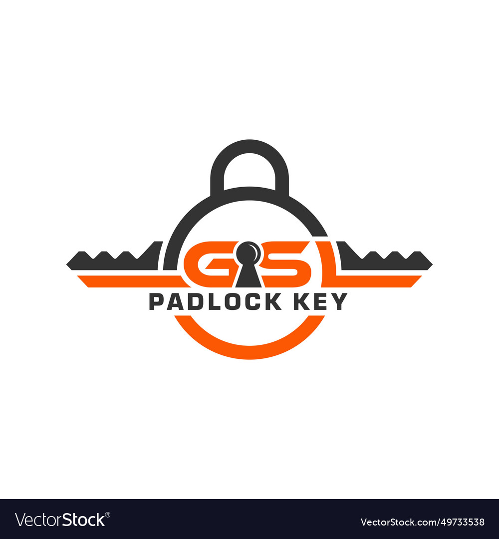 Logo of a padlock with the letters gsl