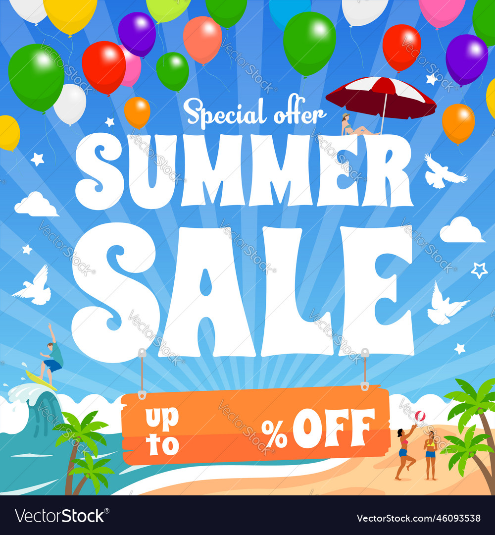 Summer sale banner