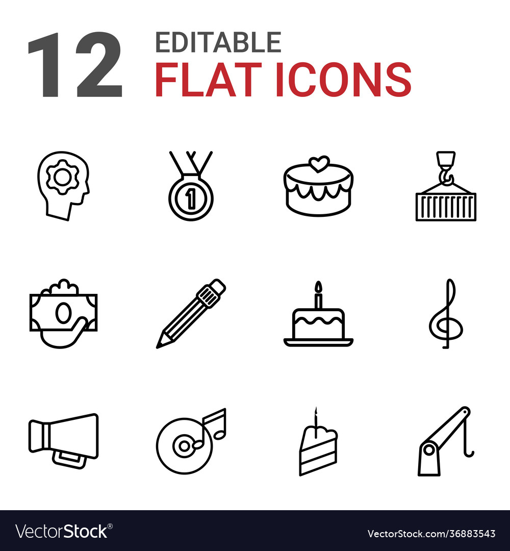 12 pictograph icons