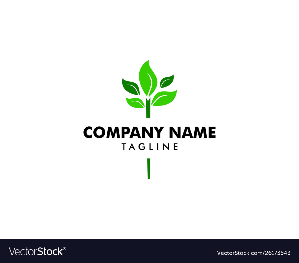 Abstract green leaf logo icon design Royalty Free Vector