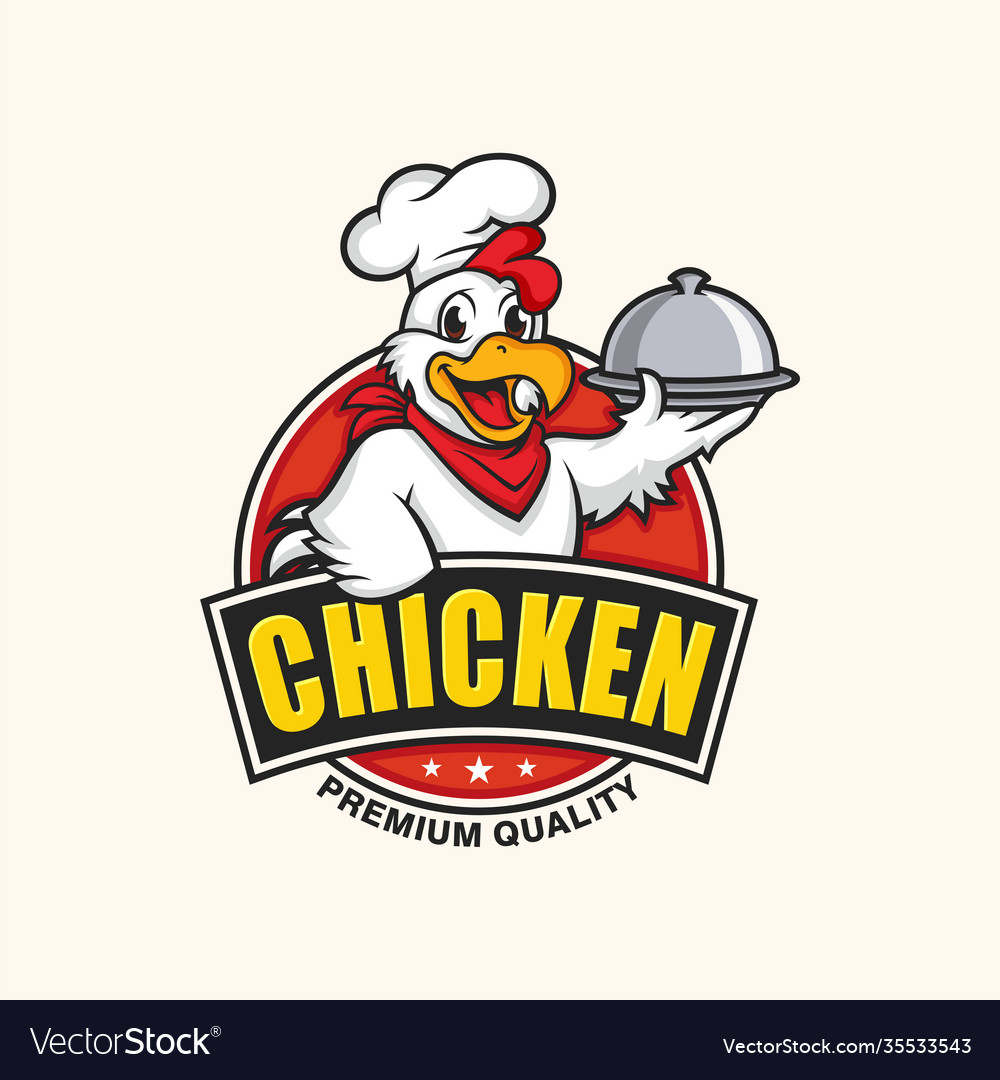 Chicken mascot logo