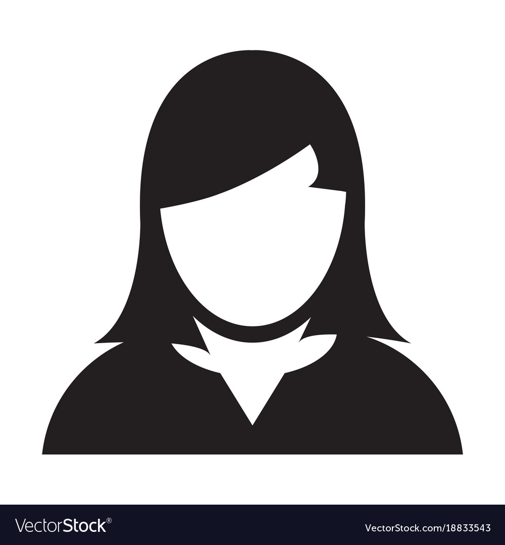 Person icon  female  user  profile avatar Royalty Free Vector