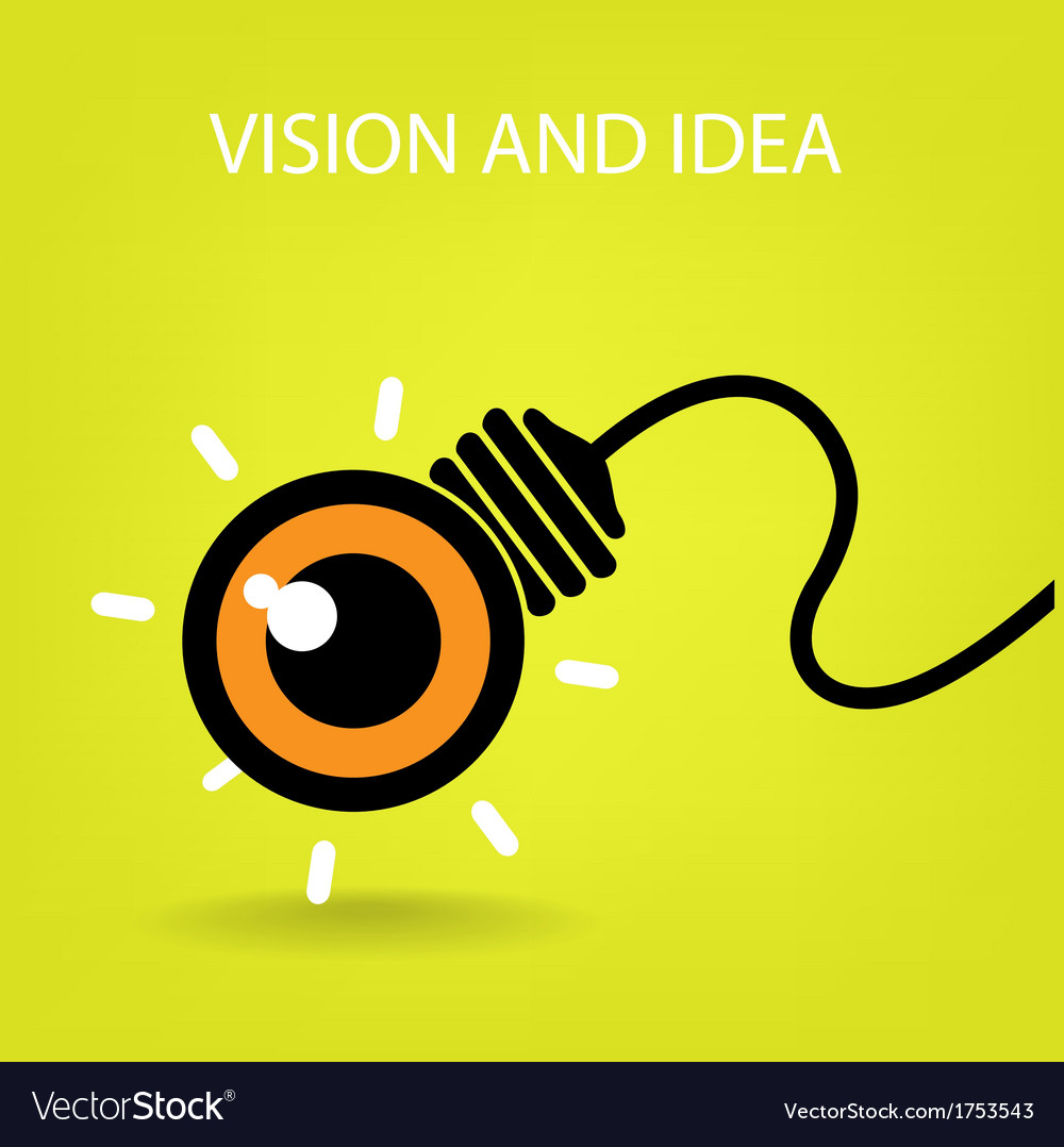 Vision and ideas sign Royalty Free Vector Image