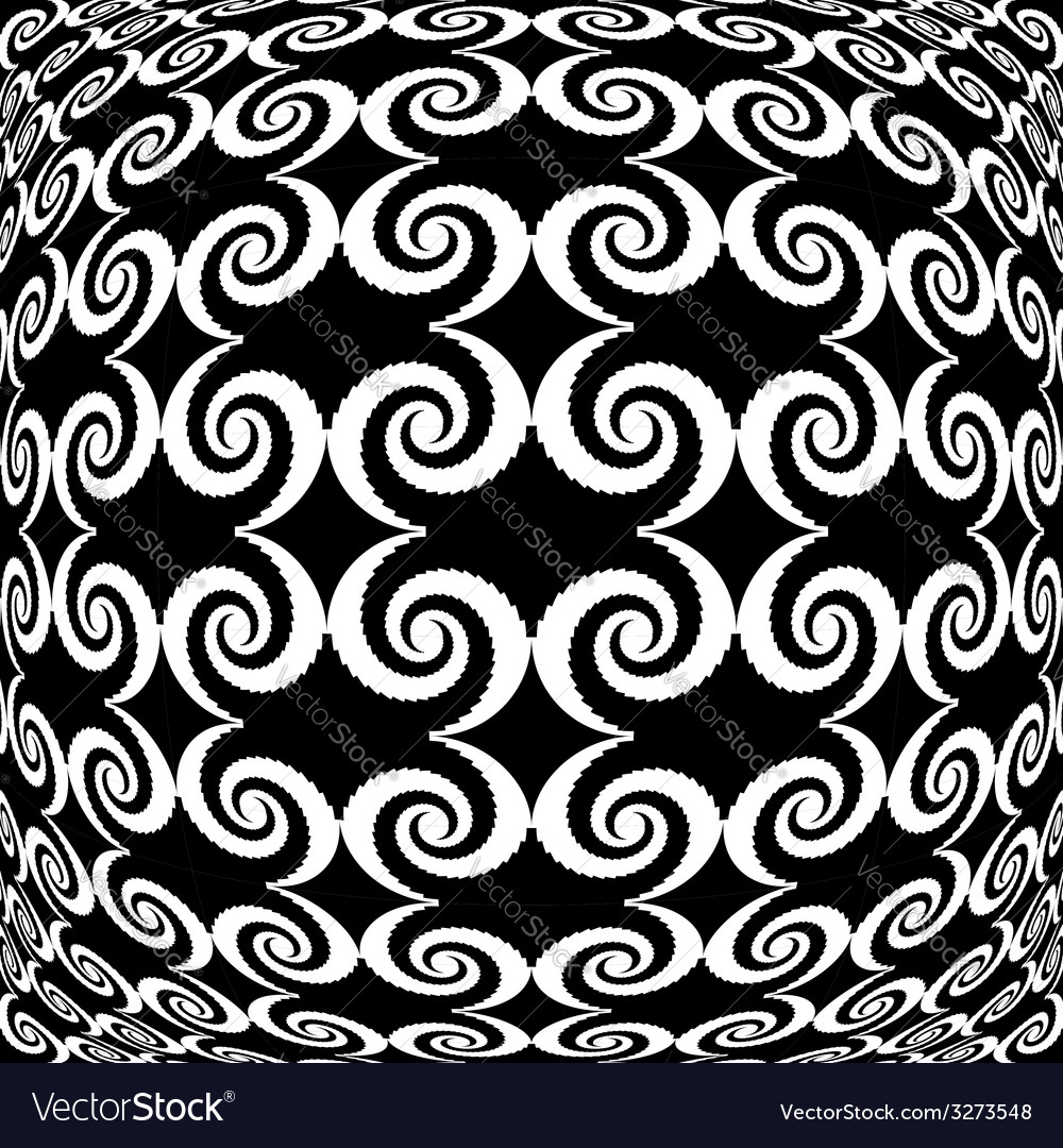 Design monochrome warped grid decorative pattern