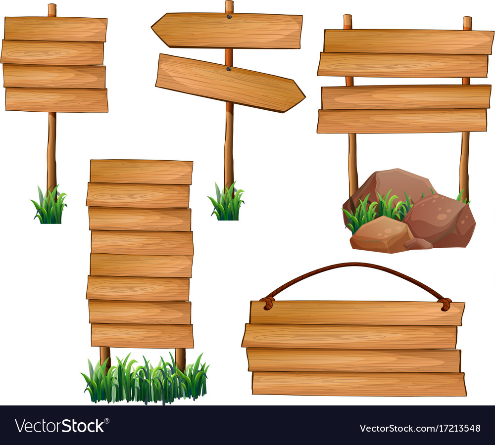 Different Design Of Boards Royalty Free Vector Image