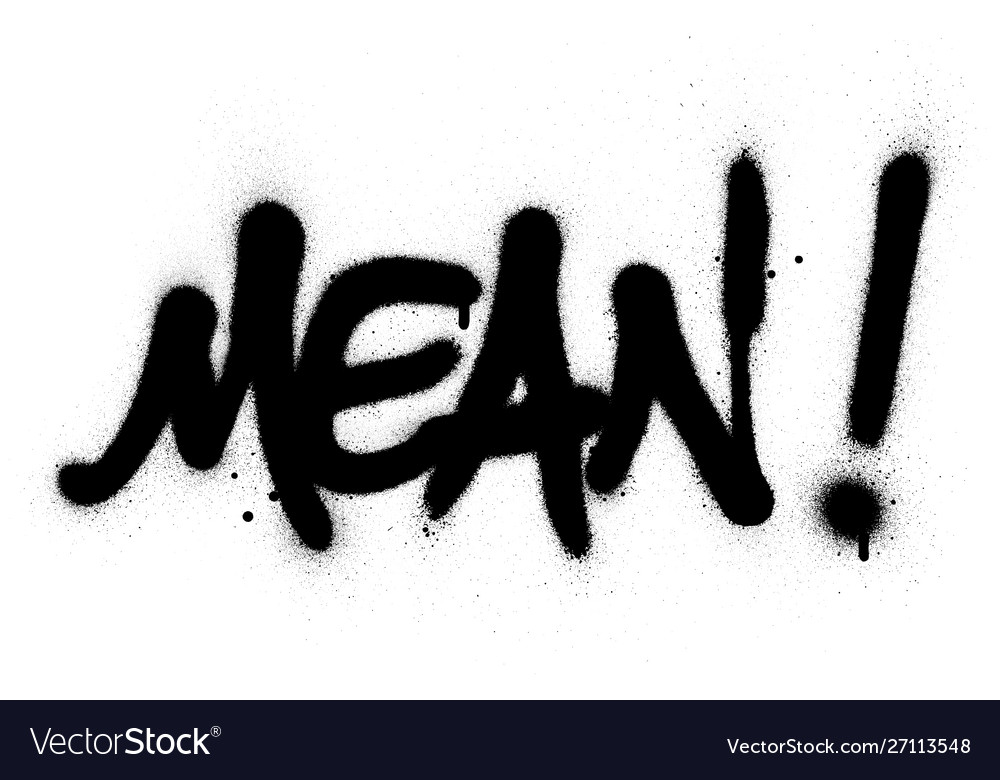 graffiti-mean-word-sprayed-in-black-over-white-vector-image