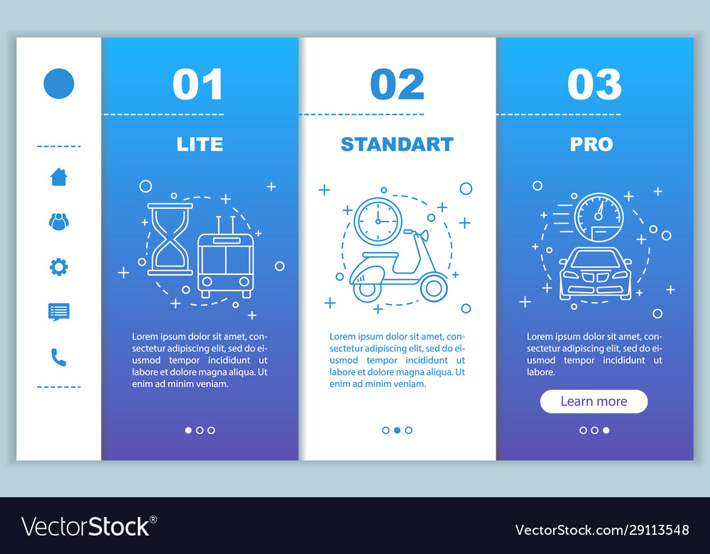 Subscription fees onboarding mobile app screens