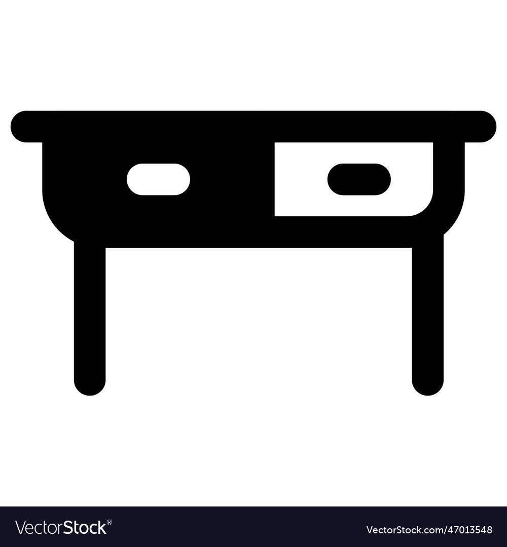 Writing desk with drawers for essentials Vector Image
