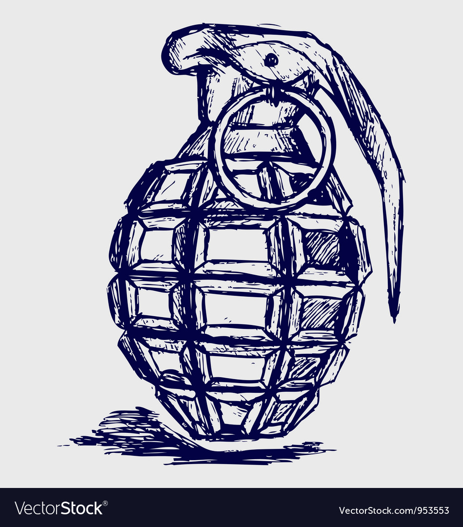 Grenade Royalty Free Vector Image - VectorStock