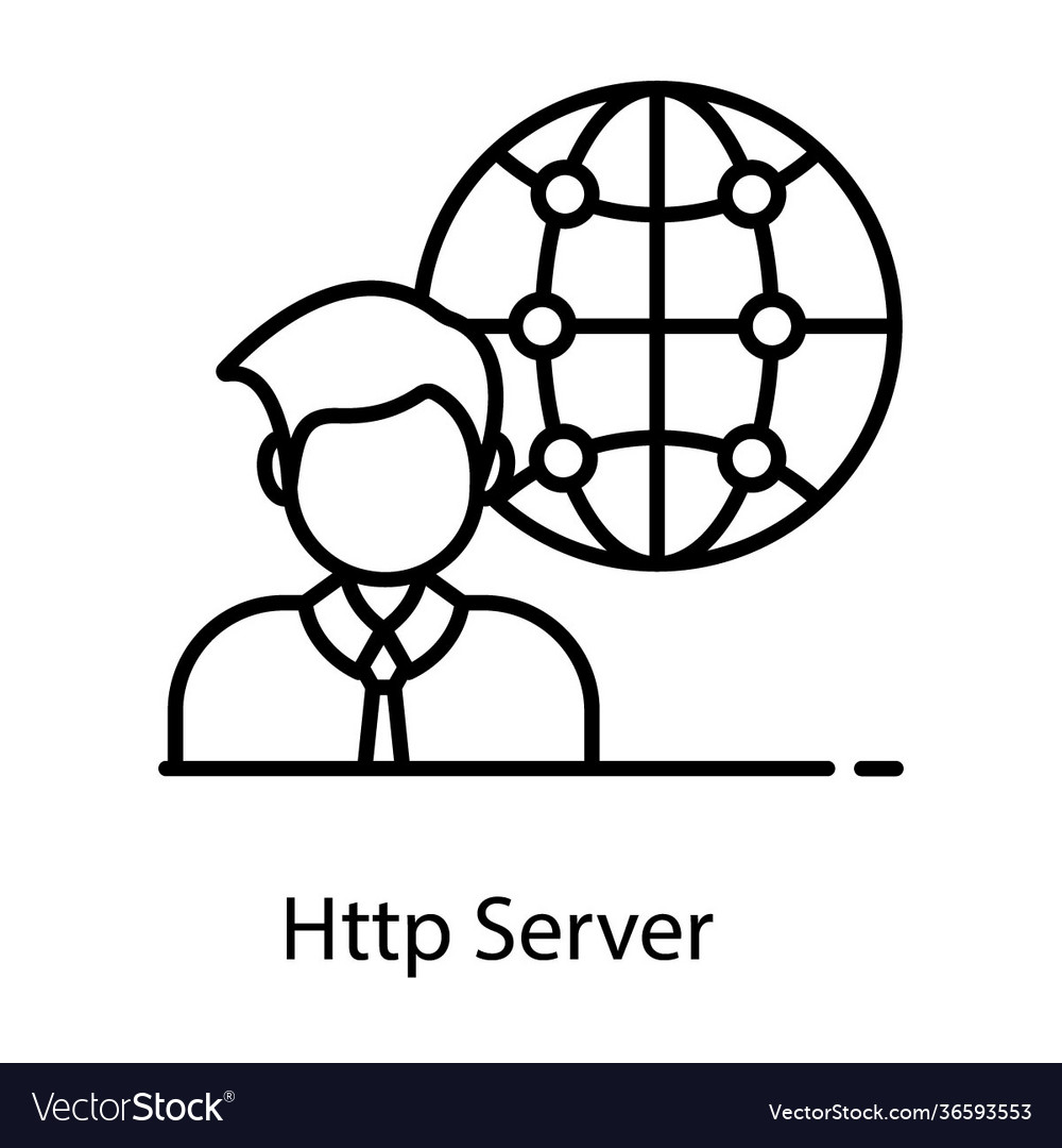 Http server Royalty Free Vector Image - VectorStock