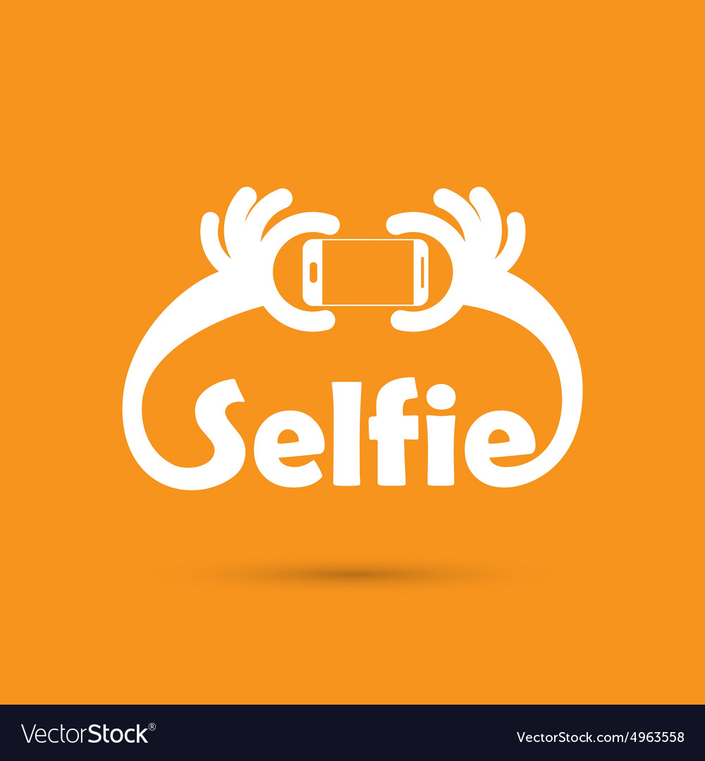 Taking selfie portrait photo on smart phone