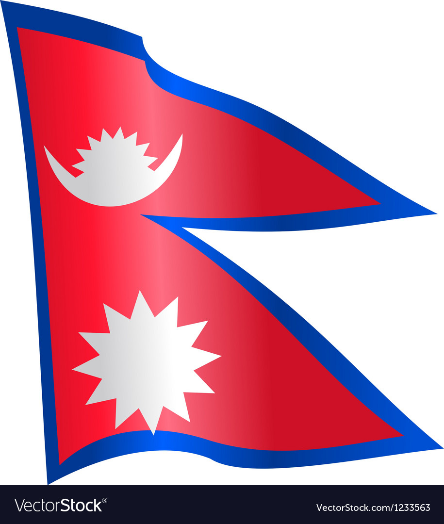 Download Flag of Nepal Royalty Free Vector Image - VectorStock