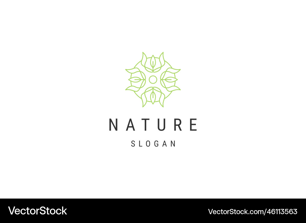 Flower logo Royalty Free Vector Image - VectorStock
