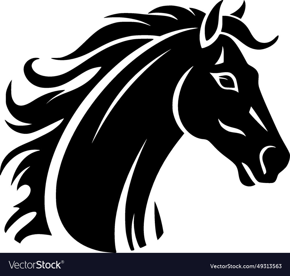 Horse - minimalist and simple silhouette