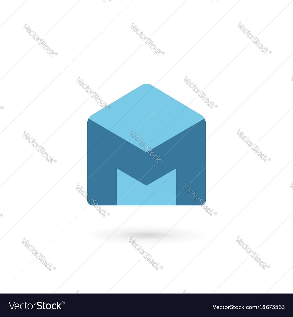 Letter m house icon design template elements Vector Image