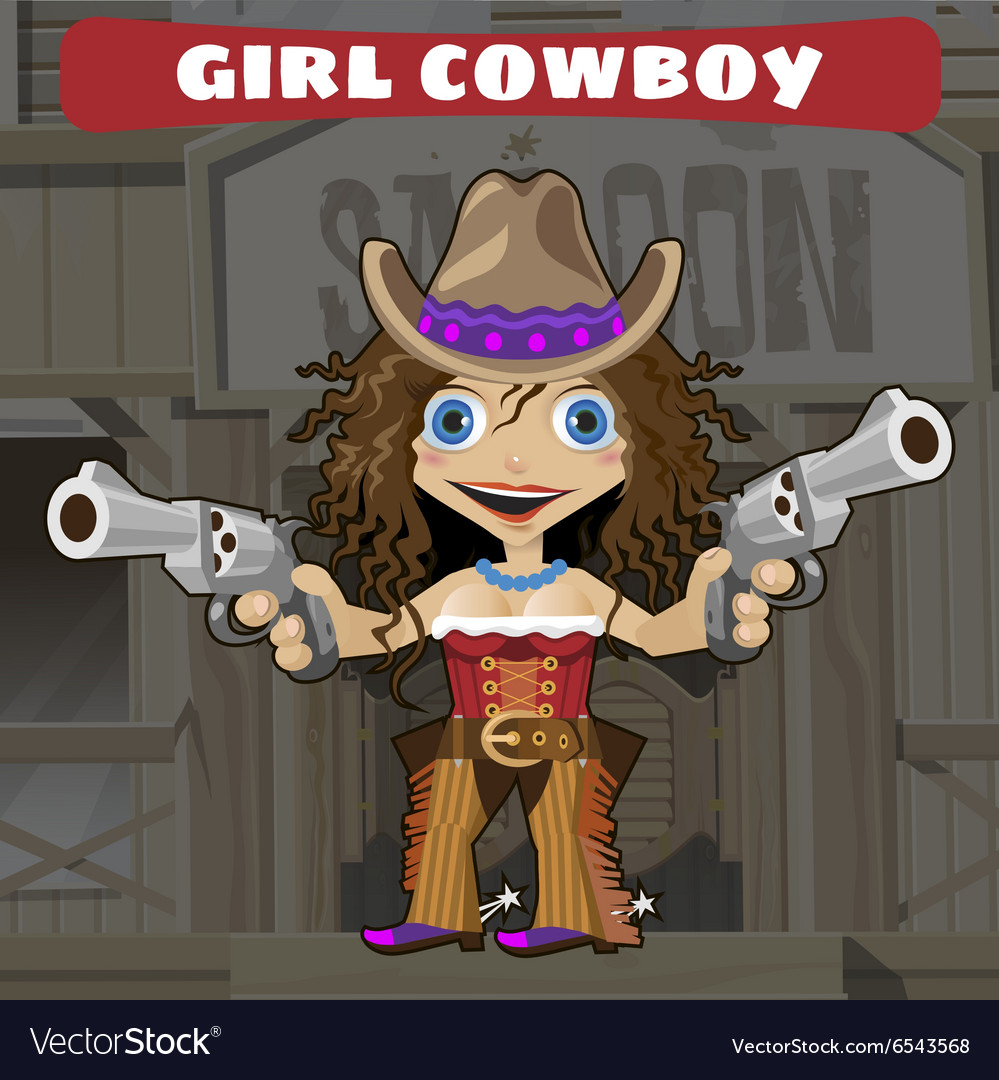 Wild west cartoon characters
