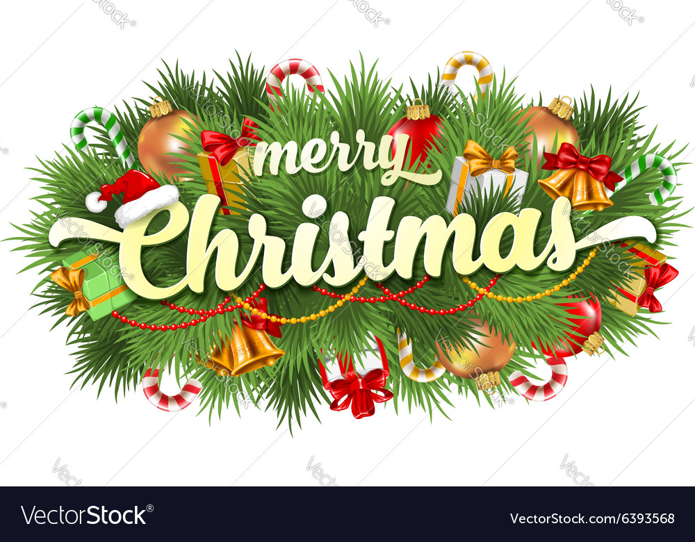 Christmas Emblem Royalty Free Vector Image - Vectorstock