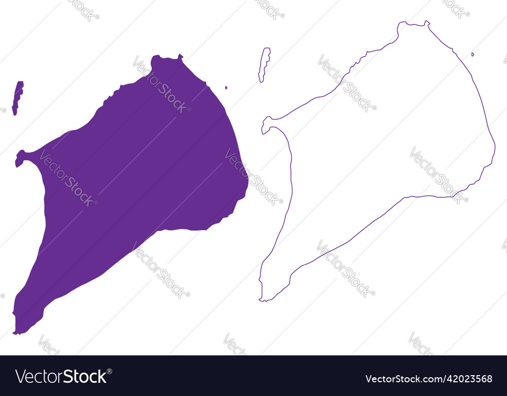 Iwo jima island japan east asia japanese Vector Image