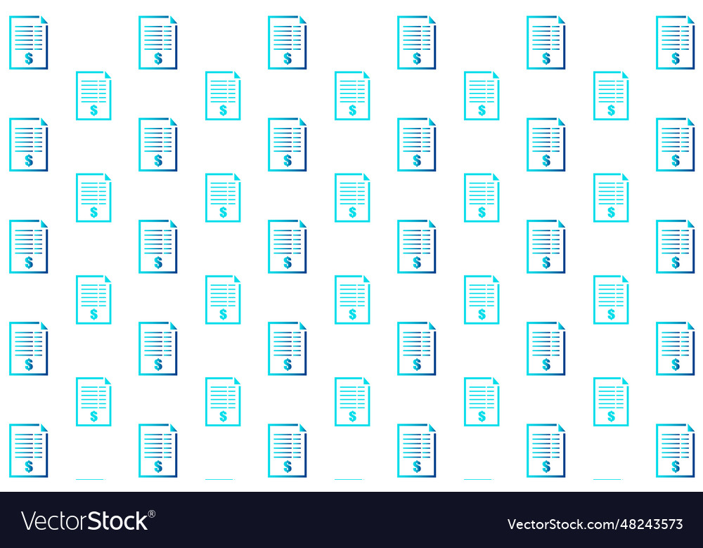 Abstract invoice receipt pattern background Vector Image