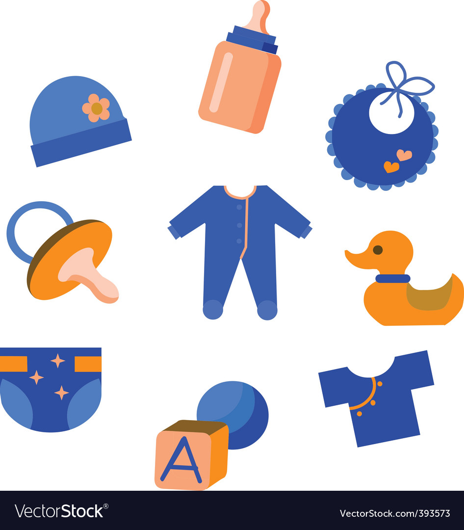 https://cdn4.vectorstock.com/i/1000x1000/35/73/baby-stuff-vector-393573.jpg