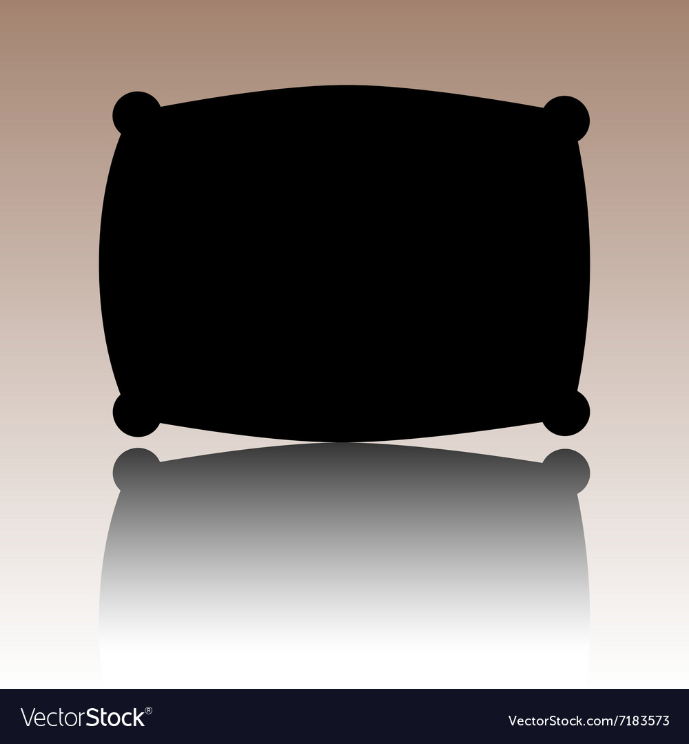 Black pillow icon Royalty Free Vector Image - VectorStock