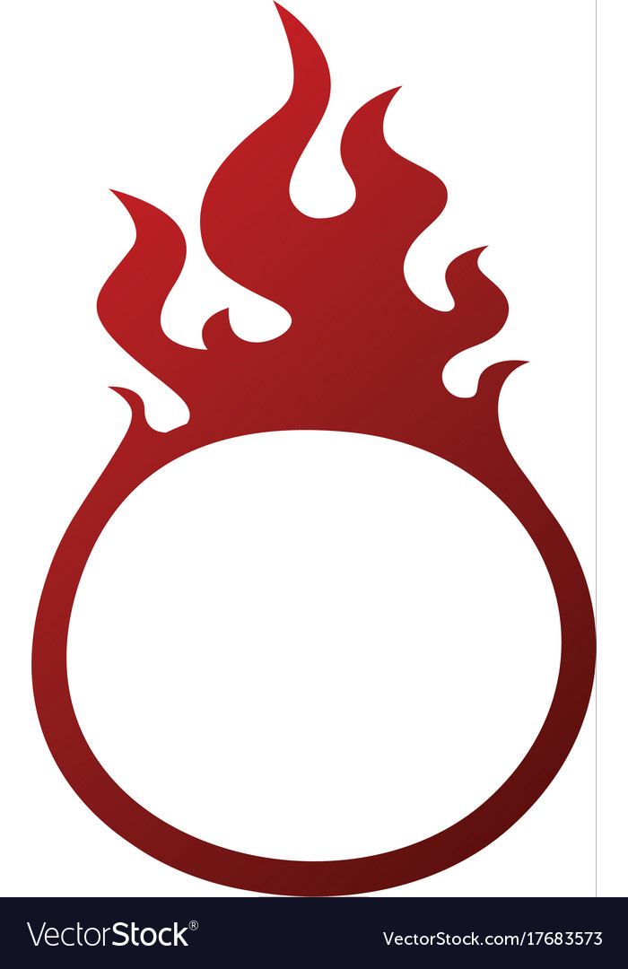 Fire button icon Royalty Free Vector Image - VectorStock