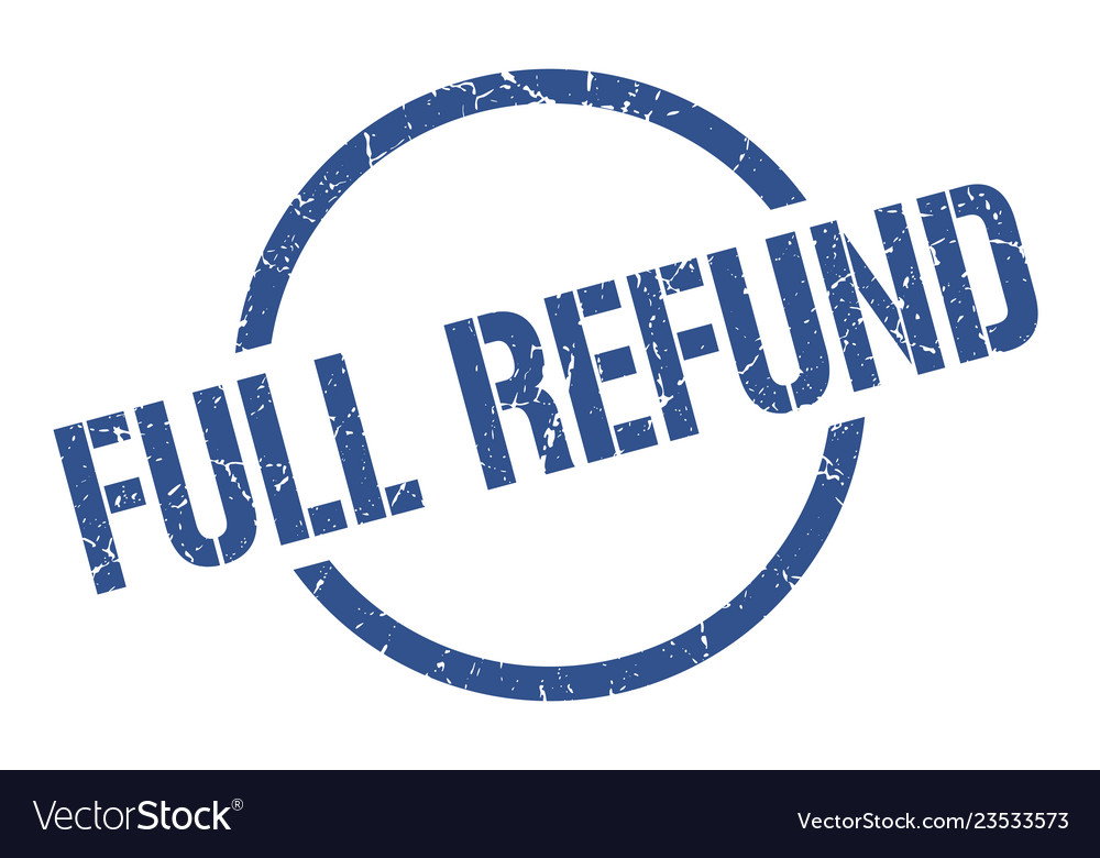 Full refund stamp